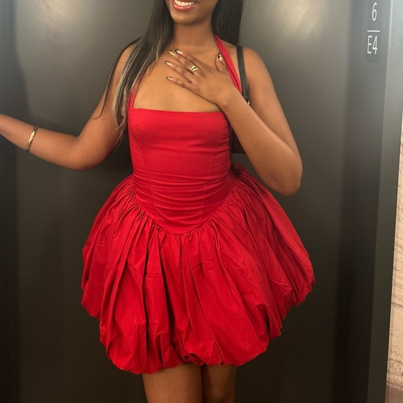 Maricia Mini Dress - Red - Picture 3 of 4